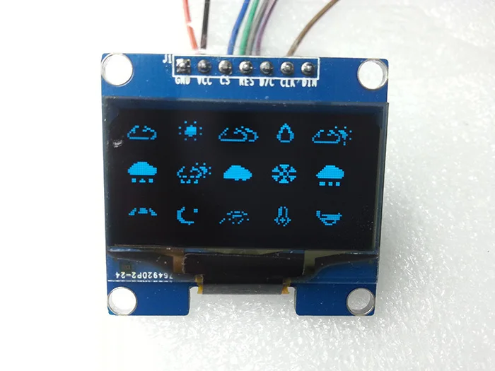 1pcs 1.3 Inch OLED Display Module High Resolution 128X64 Blue On Black 3-Wire SPI 4 Wire IIC Interface For DIY R3 | Электронные