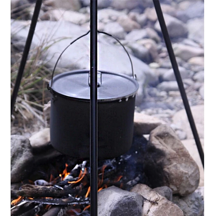

CW-RT02 10.5L Outdoor Camping Stainless Steel Hung Pot with Folding Handle
