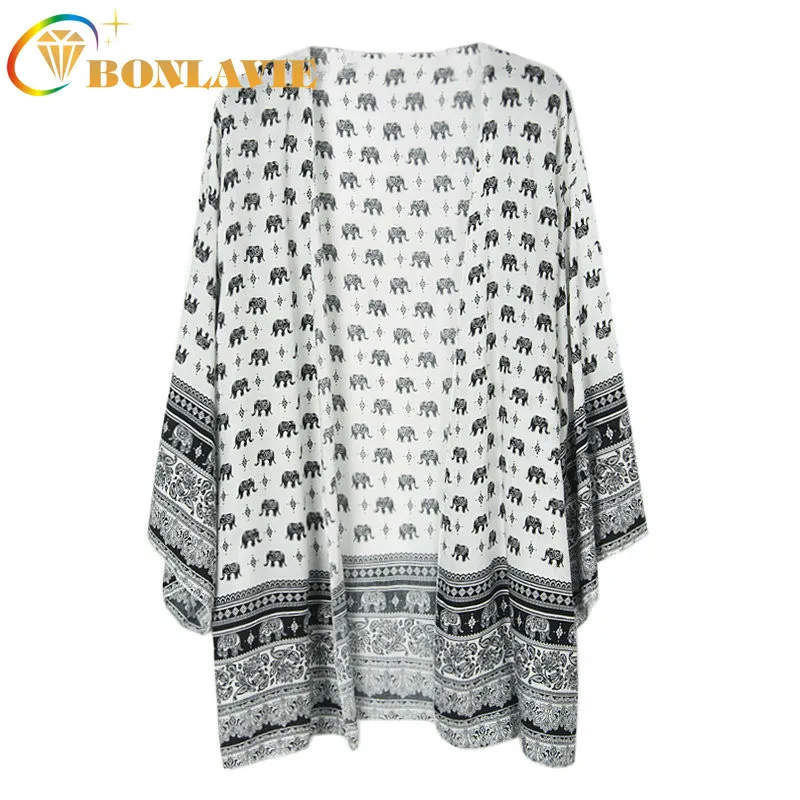 

Beach Blouse Outer Clothes Women Summer Wear White Color One Size Fiber Blend England Style Female Fashion Casual Clothing