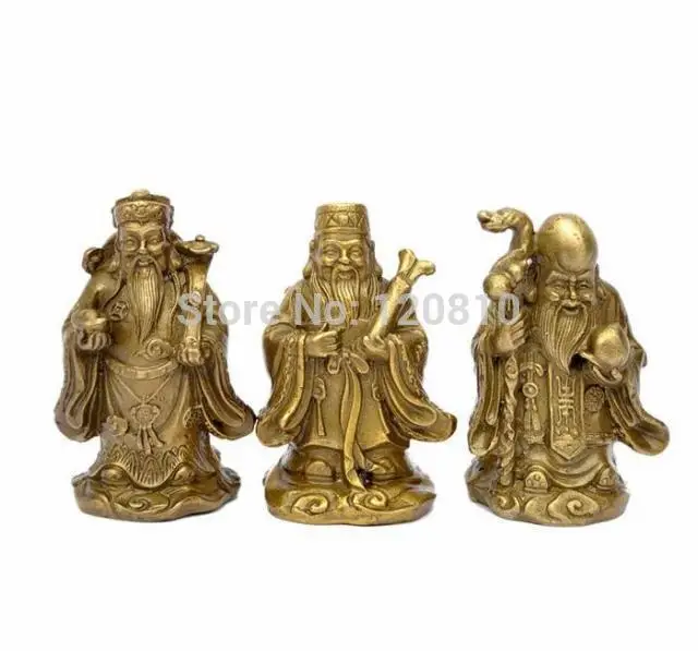 

Copper bronze statue Lucky Gods Gods Samsung zengshou JiaGuanJinJue