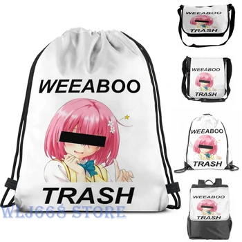 

Funny graphic print shoulder Bags women Weeaboo Trash (2) Single shoulder backpack travel for men Gym Bag