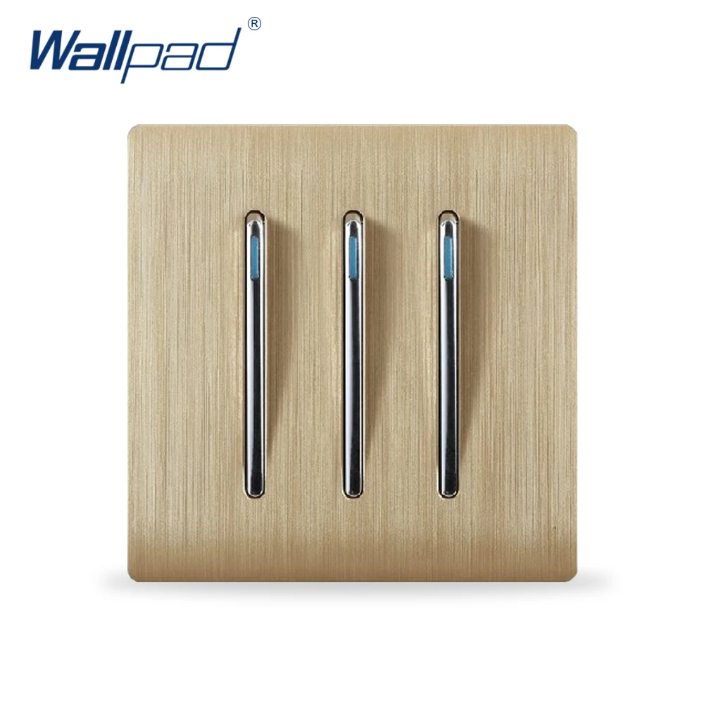 Aliexpress Com Buy 3 Gang 2 Way Wall Push Button Light