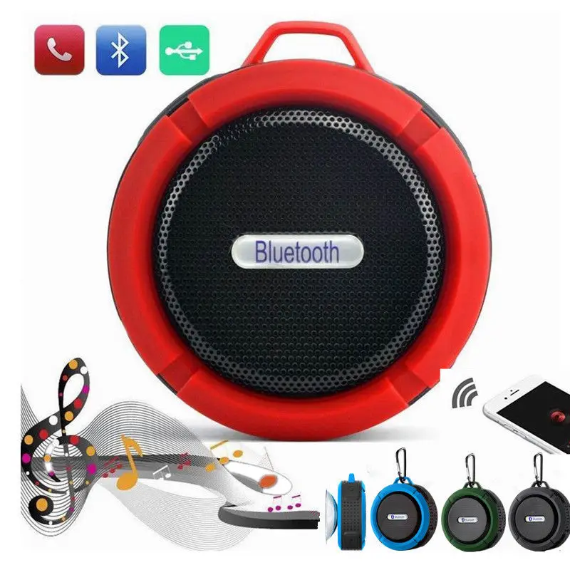 Waterproof Wireless Bluetooth Mini Speaker SHOWER Car Suction Handsfree