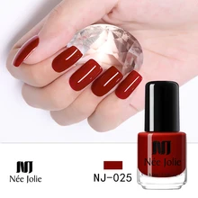 NEE JOLIE лак для ногтей Декоративный Лак для ногтей Кофейный Серый Красный серия лак для ногтей лак для маникюра Лак для ногтей