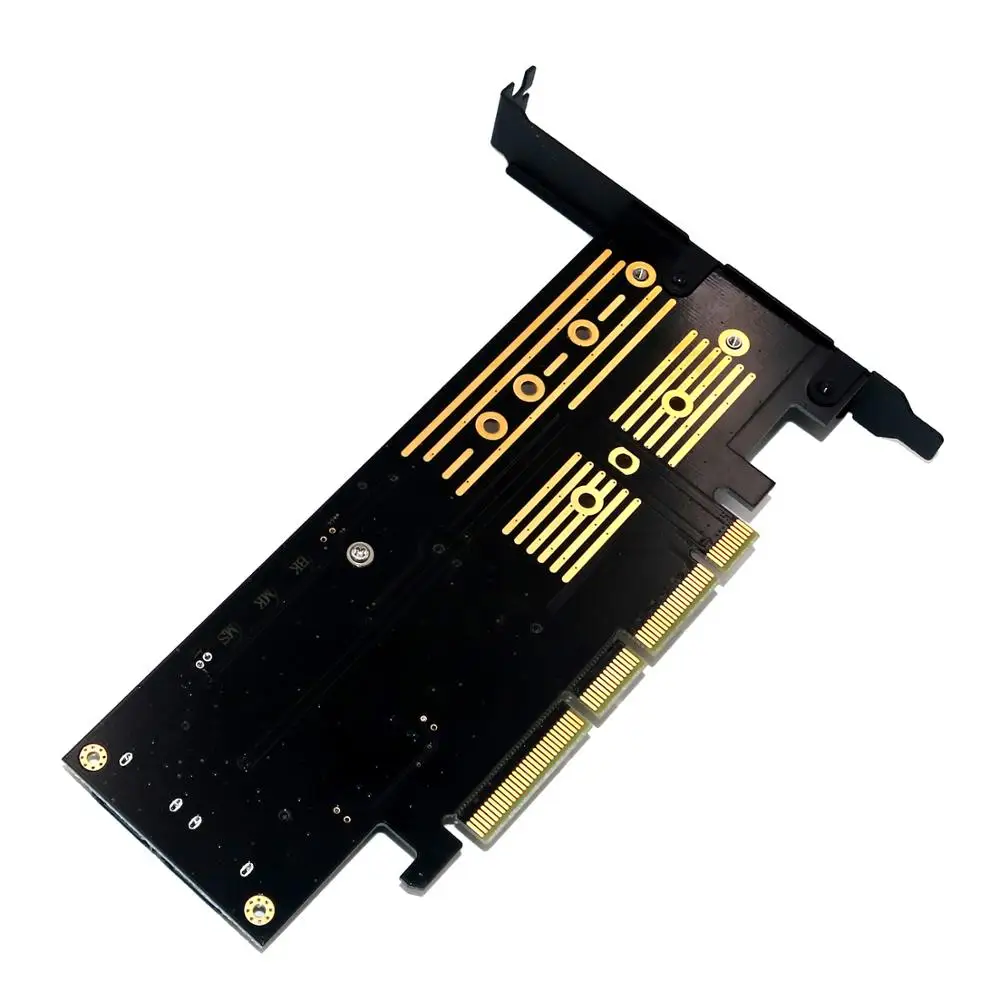SP new Upgrade Version 3 in 1 Msata and M.2 NGFF NVME SATA SSD to PCI-E 4X and SATA3 Adapter Supports PCIE M.2 SSD