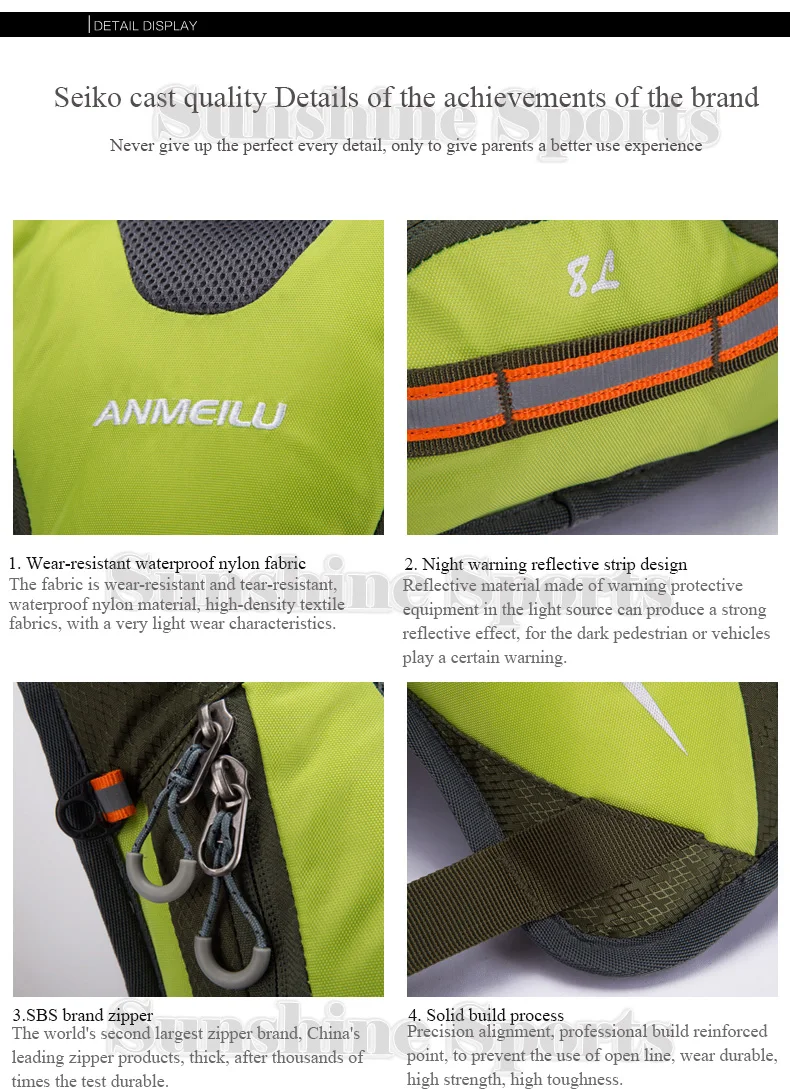 Cheap Anmeilu 5L Outdoor Sport Cycling Backpack Nylon Waterproof Ultralight Road  Bike Travel Bag Running Bicycle Backpack Packs 26