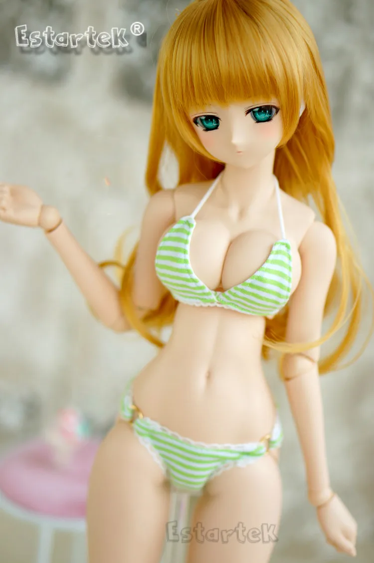 

Estartek Customized Hand Made 1/3 Sexy Japan Anime Cosplay Sexy Candy Color Bikini Suit Set for BJD BJD SD16 SD Doll Figure DIY