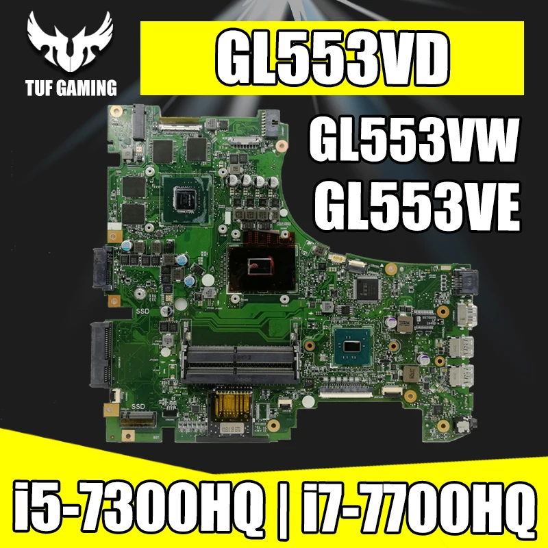  exchange ROG Laptop motherboard for ASUS GL553VD GL553VE GL553VW GL553V GL553 original mainboard GT