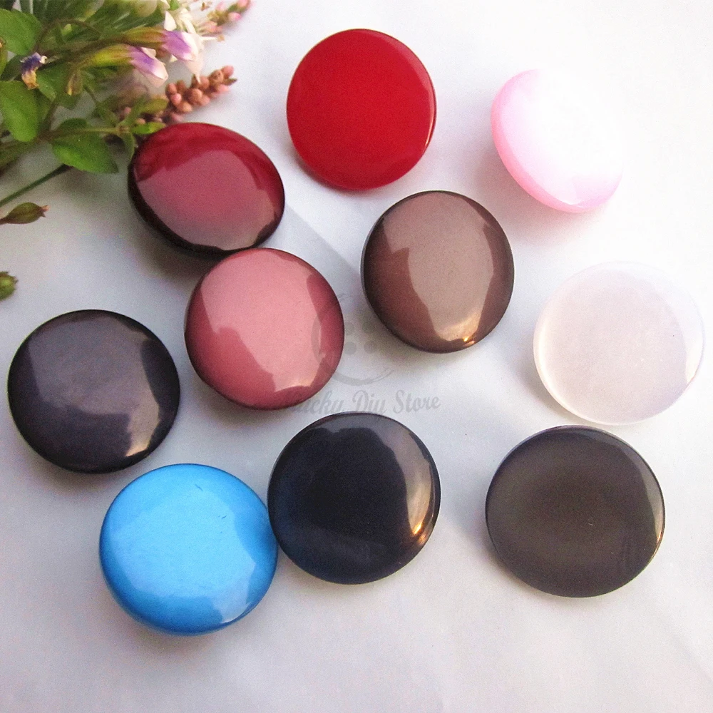 

144pcs 22mm / 18mm / 15mm high quality Square shank pearlscent coat buttons for sewing High quality basic women suit coat buckle