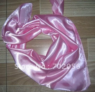 Женский 90 см квадратный имитация шелка полиэстер твердый шарф шарфы шейный шарф 50 шт./лот смешанный дизайн#2052