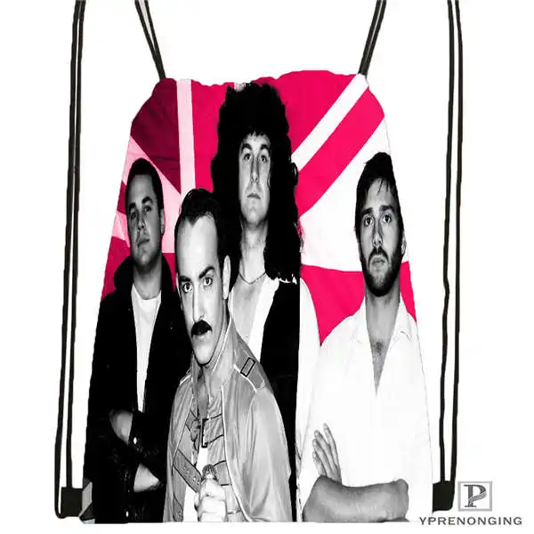 Custom Queen Band Drawstring Backpack Bag Cute Daypack Kids Satchel Black Back 31x40cm 180611 01 05