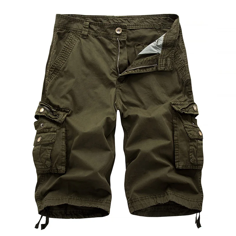

Men Cargo Shorts New 2019 Summer Cotton Military Shorts Boardshorts Breathable Male Casual Shorts Masculino Bermuda Plus Size