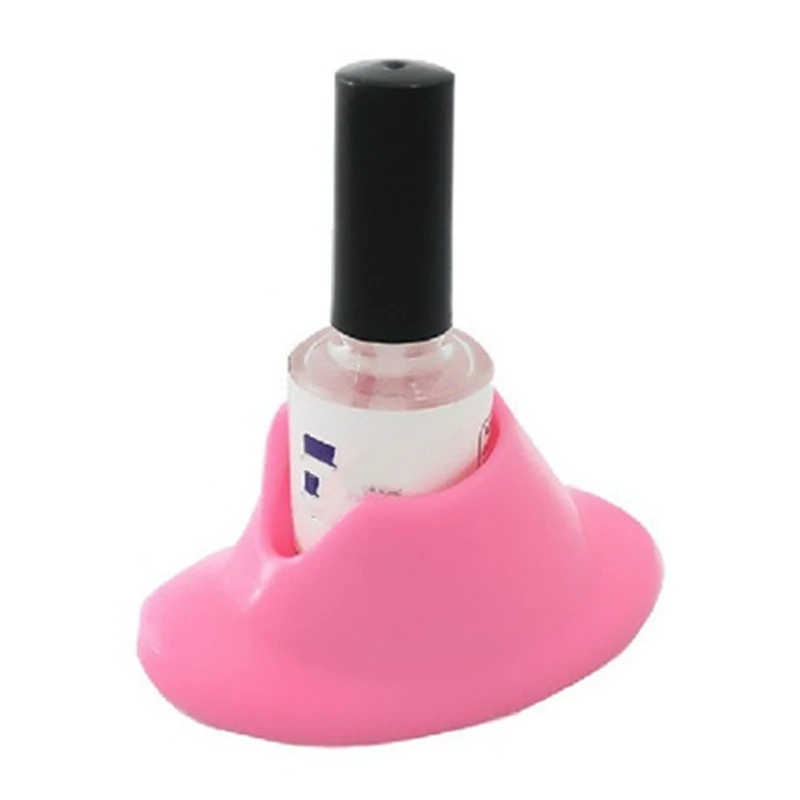 High Quality Pink Rubber Nail Polish Holder Display Varnish Bottle