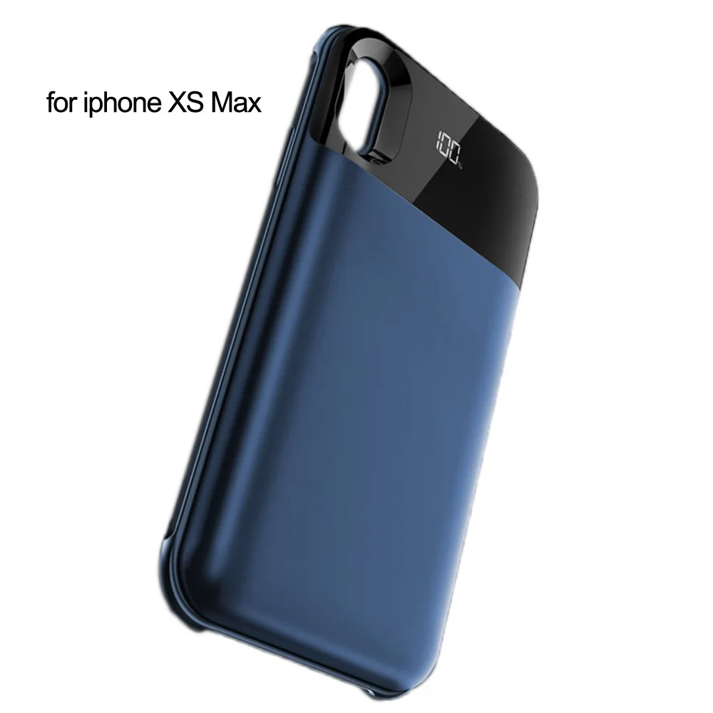 JINXINGCHENG, 3 цвета, чехол с зарядным устройством для Iphone XS, 5000 мА/ч, с зажимом для задней панели, быстрое зарядное устройство для Iphone XR XS MAX, 5500 мА/ч - Цвет: for iphone XS Max