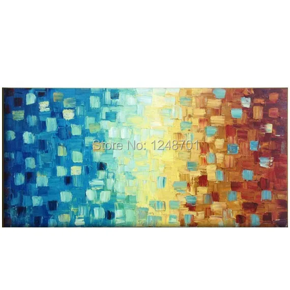 Abstract art original Oil Painting Impasto Palette Knife fine thick textured art on Canvas