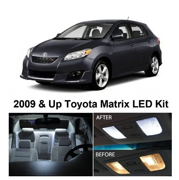 Us 13 85 34 Off Free Shipping 4pcs Lot Car Styling Xenon White Package Kit Led Interior Lights For Toyota Matrix 2009 Up In Signal Lamp From