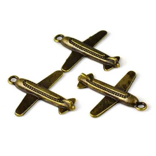 

Antique bronze airplane DIY jewelry charms 1.38 x1.26 inch,20pcs a bag,air plane shaped pendant, P715