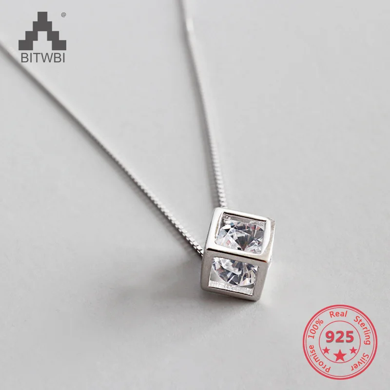 Уникальное модное ожерелье из стерлингового серебра 100% пробы с искусственным