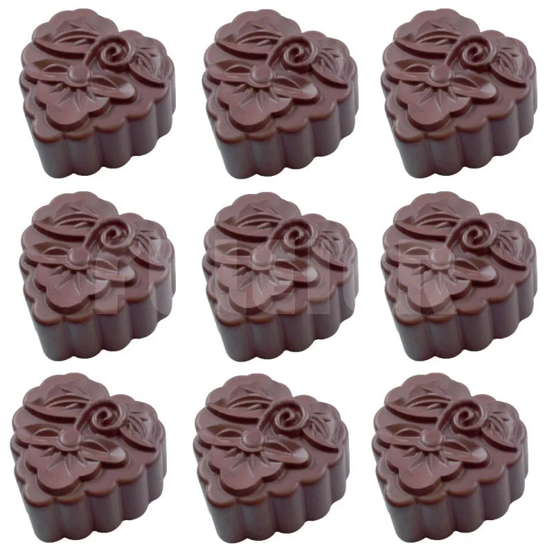 DIY цветок в форме поликарбоната шоколадная форма, луна шоколадные конфеты торт форма кекс кухня кондитерские формы для выпечки