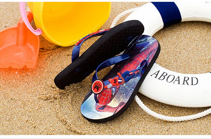 2017 cartoon children slippers Spider man boys slippers Captain America beach summer kids slippers indoor shoes home sandals  girls 530 (13)