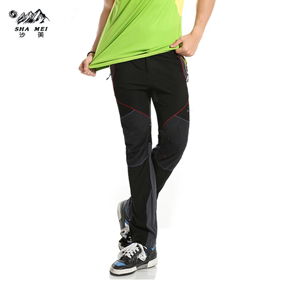 

Men's Spring Summer Elastic Camping Trekking Fishing Thin Trousers Quick Dry Pants Outdoor Breathable Hiking Pants