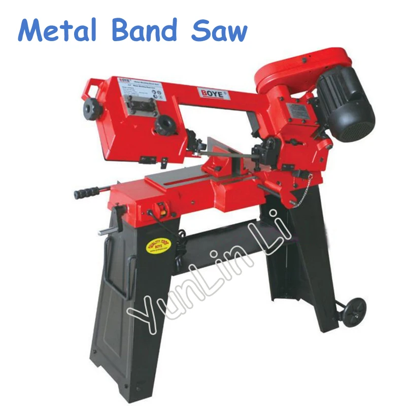 Woodworking Sawing Machine with Band Saw 220V 750W Metal Band Saw with English Manual Wood Cutting Machine GFW5012