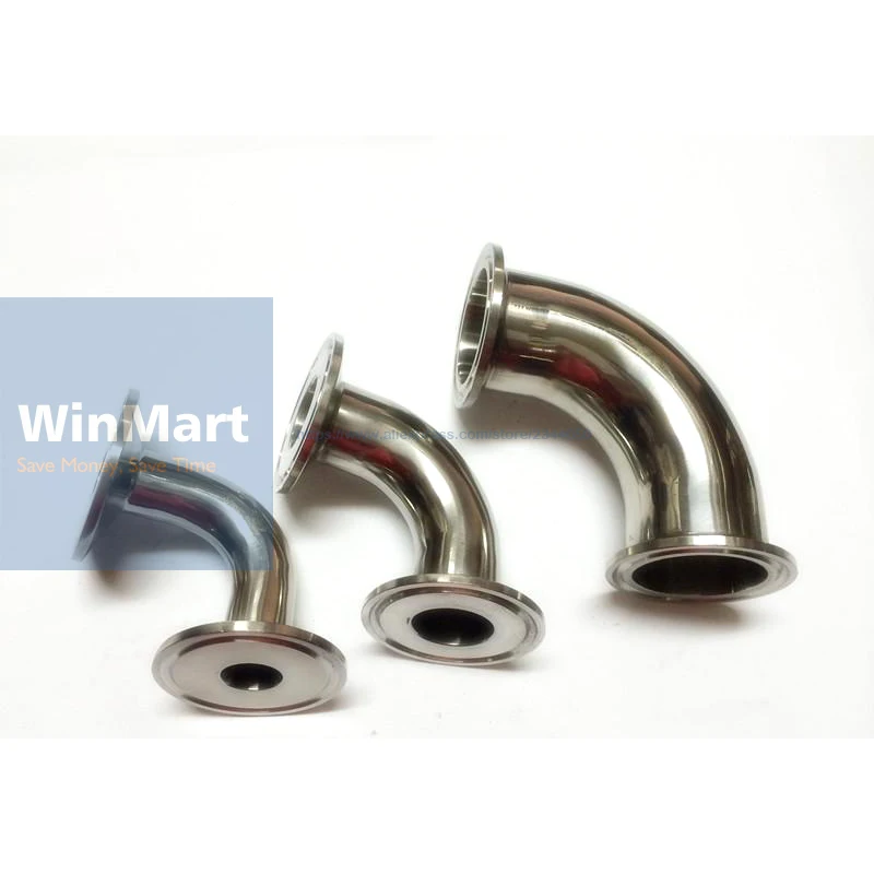1-1//2/" Clamp Sanitary Elbow Pipe Fitting 90 Degree OD50.5mm Stainless Steel 304