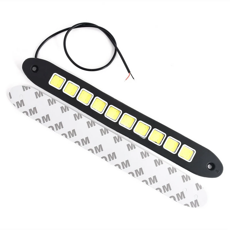 2pcs/set 12V COB LED Flexible Car Styling Daytime Running DRL Fog Light Lamp