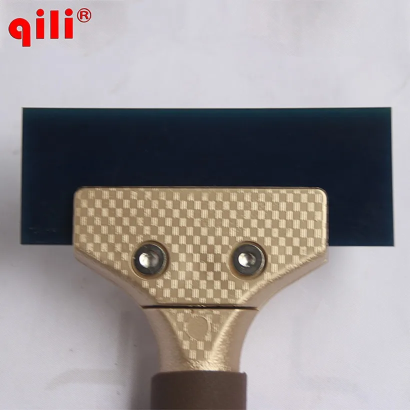 QILI QH-19 высокого качества ракель для воды с максимальными резиновыми импортными материалами скребковые лезвия Пластиковые 15 см Ручка скребок для сухожилия