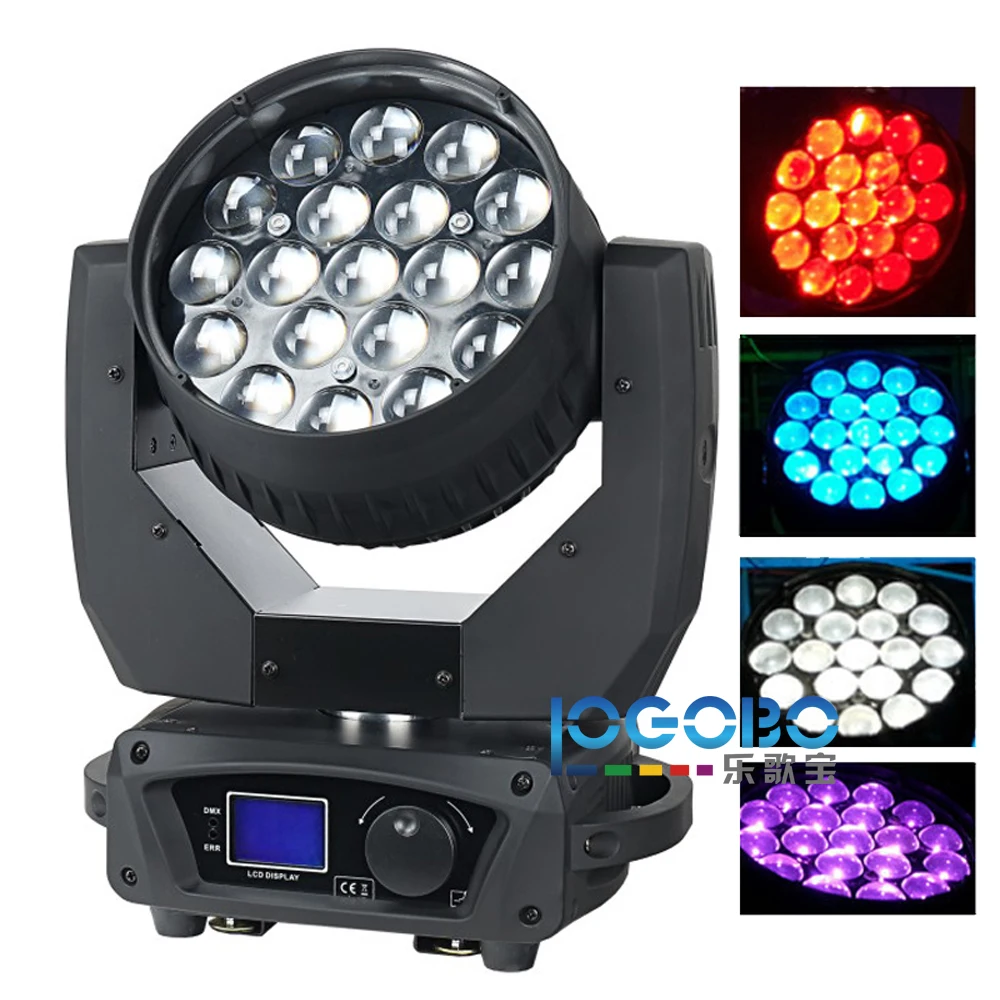 New RH-6019 Zoom RGBW 4in1 19x12w led moving head beam-1