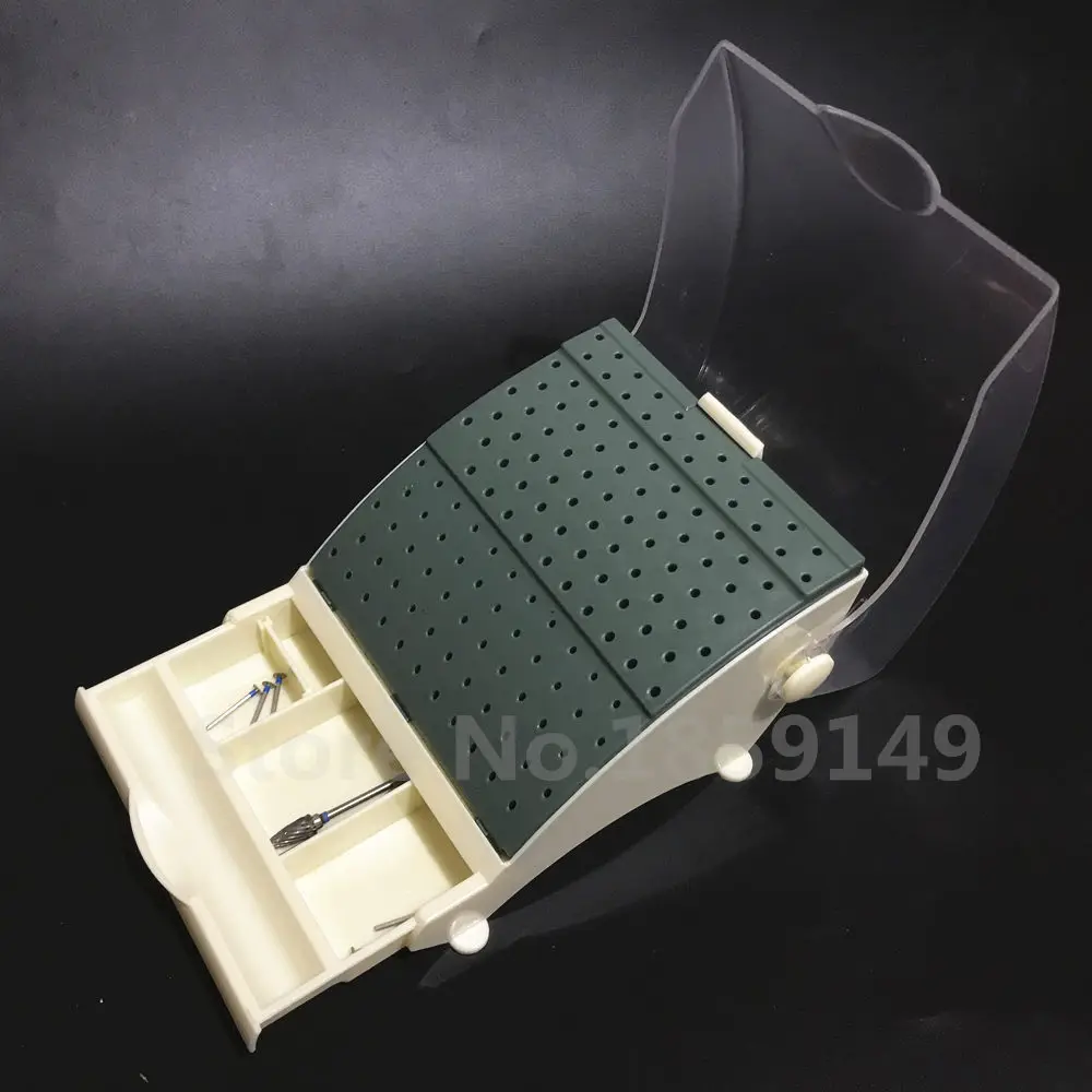 

Dental Bur Block / Holder / Station with Pull out Drawer - Holds 142 Burs
