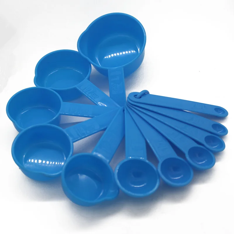 

11pcs Plastic Measuring Cups And Spoon Set Kitchen Scale Tool