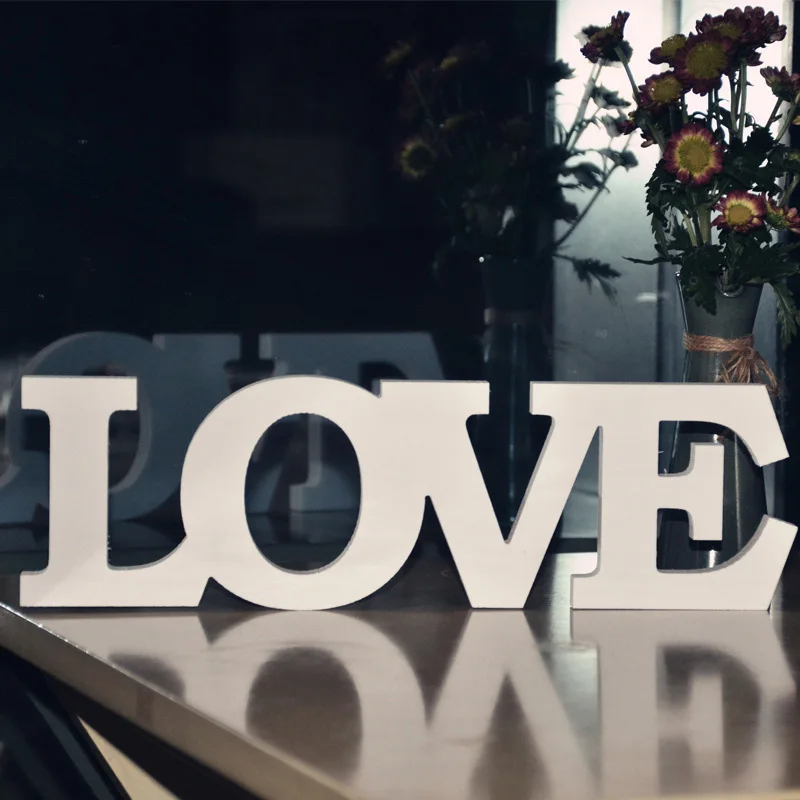 1 шт./Лот свадебное украшение Love с белыми буквами размеры 31x9x1 см|decoration wedding|decoration