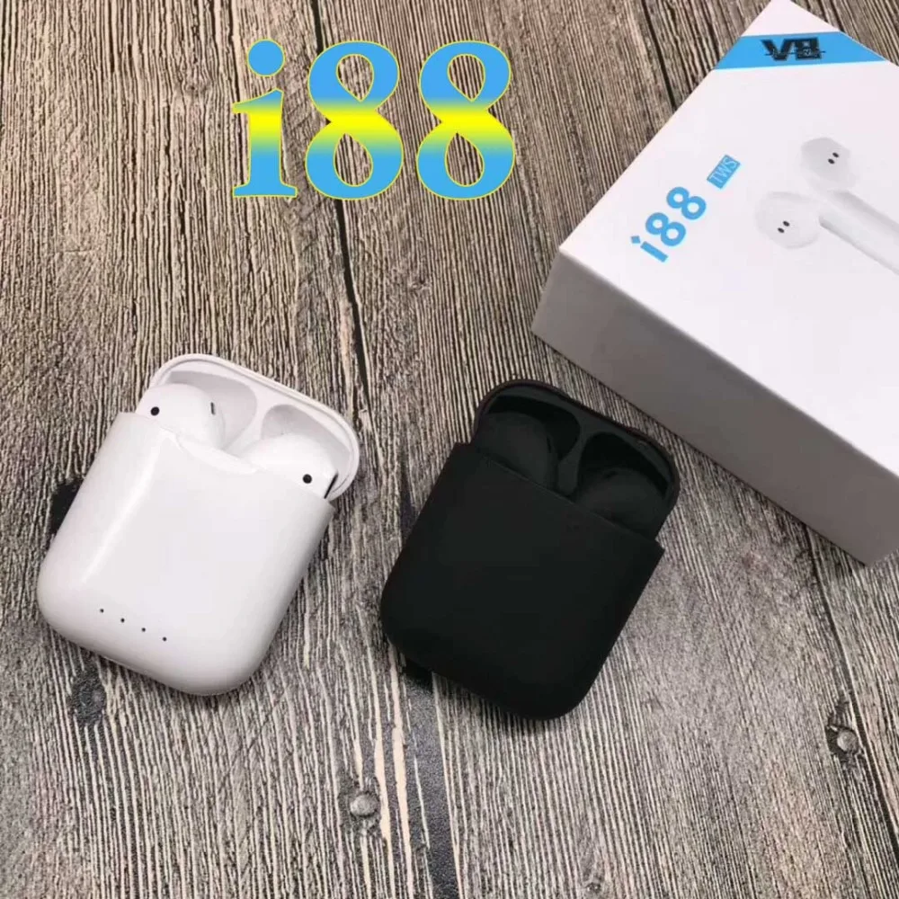 

New i88 tws Wireless earphone, mini bluetooth Earbuds Earphone Earpiece for iphone Android Xiaomi