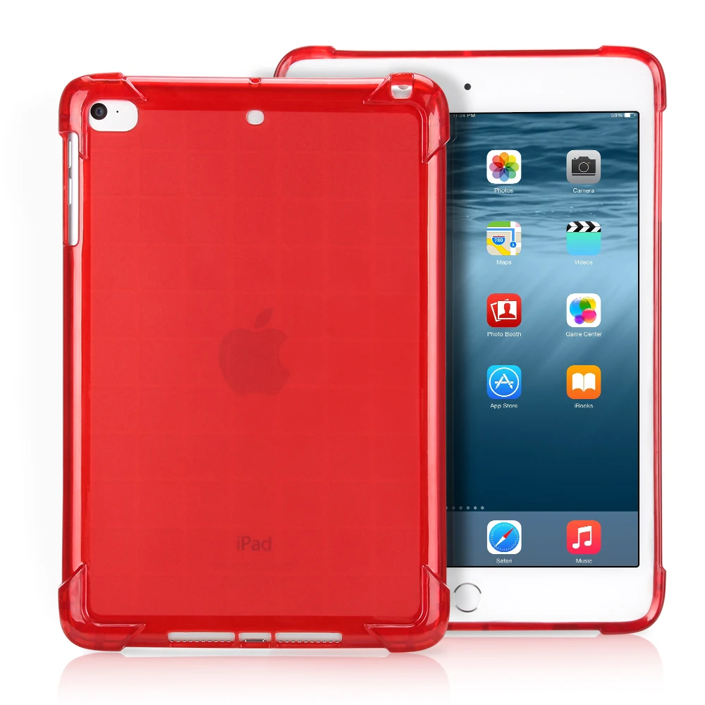 

Case for iPad mini 12345 Airbag protection soft silicone shell case for iPad mini 4 transparent TPU for new iPad mini 5