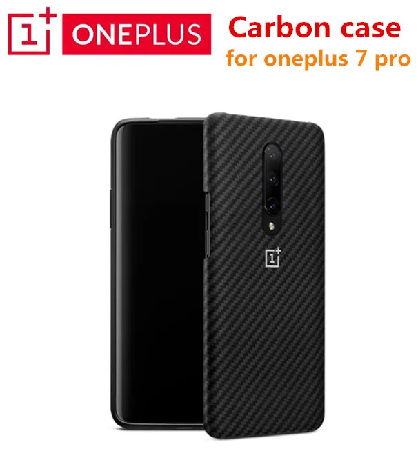 

Original oneplus 7 pro Karbon Case Material Aramid fiber PC Back Cover Shell black color for oneplus 7 pro case