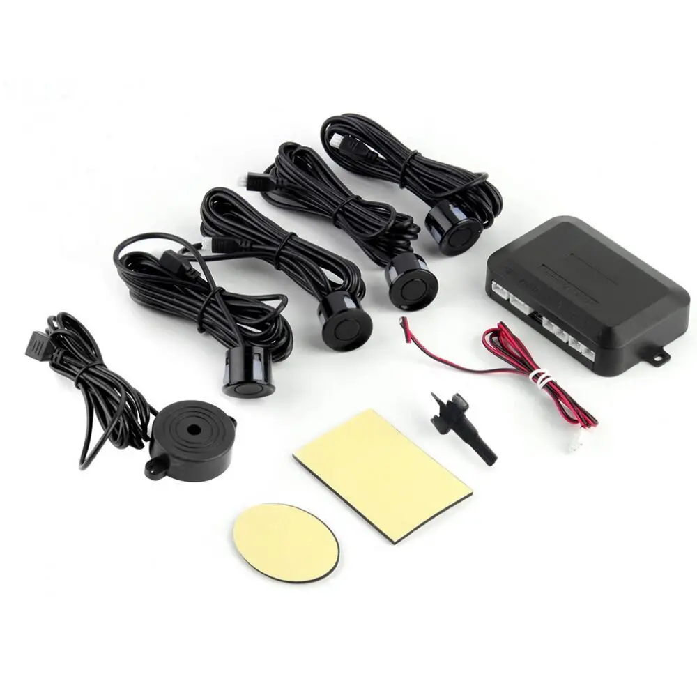 4 Sensors Buzzer 22mm Car Parking Sensor Kit Reverse Backup Radar Sound