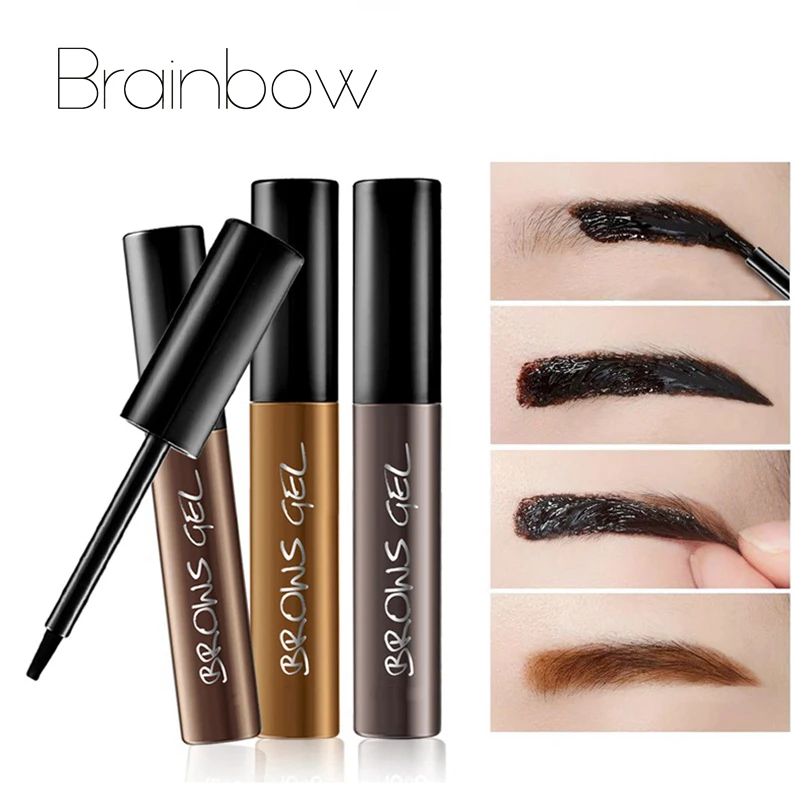 

Brainbow New Tattoo Eyebrow Gel Super Lasting for 72h Waterproof Sweat Professional 3D Peel Off Natural Eyebrow Tint Dye Makeup