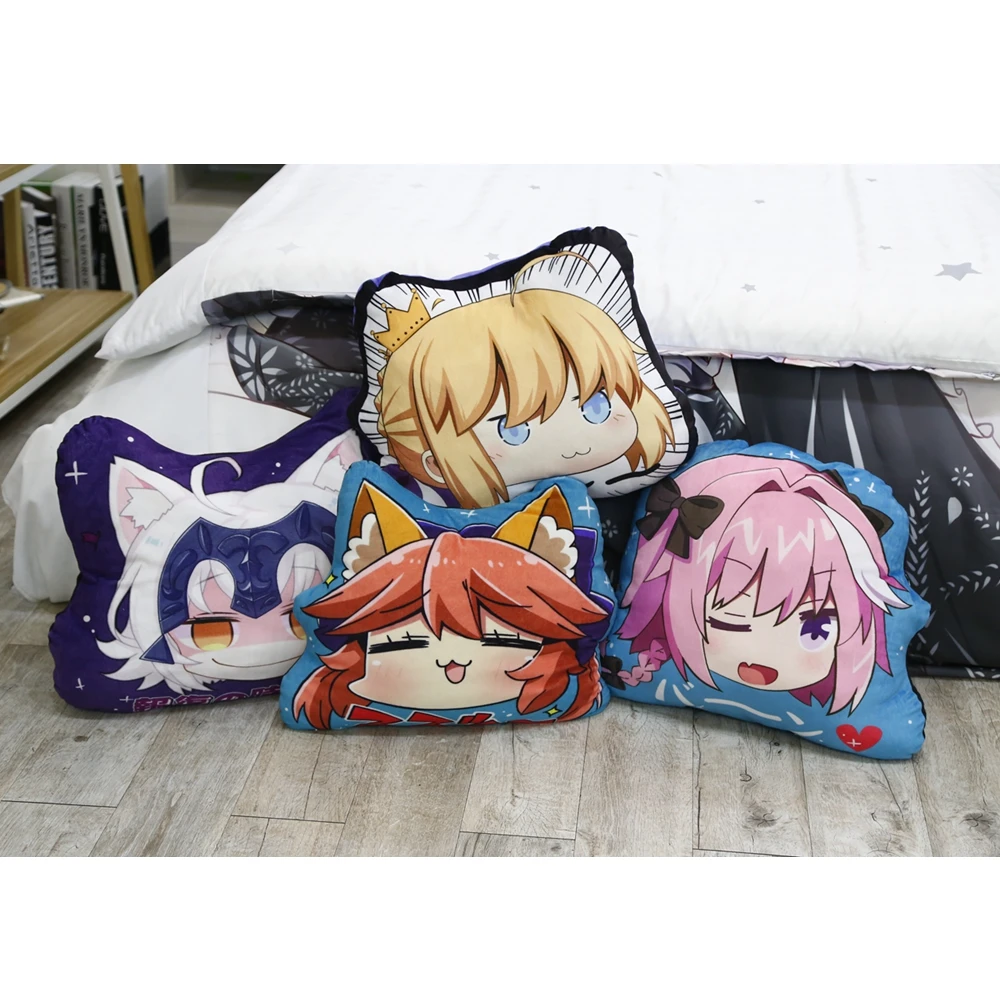 Аниме JK Fate Grand Order FGO Saber Alter Jeanne dArc Astolfo Tamamo no Mae Emiya Merlin Gilgamesh Косплей плюшевая кукла-Подушка игрушка