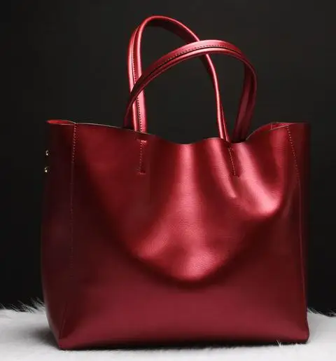 Бренд xmessun, женские сумки из натуральной кожи, женские сумки из натуральной кожи, большие сумки на плечо, дизайнерская сумка, Bolsas Femininas B748 - Цвет: Красный
