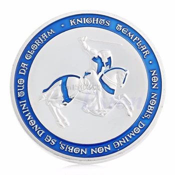 

Coin Knight Crusader Cross Gold Plated Souvenir Token Commemorative Coins Collection