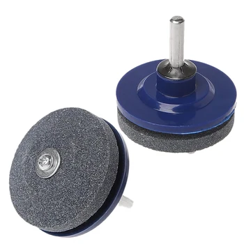 

2Pcs Grinding Drill Sharpener Lawnmower Faster Rotary Drill Blade Sharpener Grinding Tool Garden Lawn Mower Parts