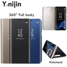 

Case For Samsung Note 8 5 J3 J5 J6 J7 2017 2018 prime Flip Case Samsung Galaxy S9 S8 Plus S7 edge Clear View Mirror Smart Cases