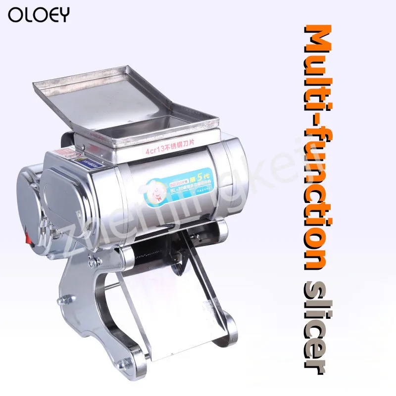 Commercial Electric Meat Slicer Stainless steel Slicer Shredded Automatic Cutting Machine Twisted Meat Diced Meat Slicer