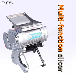 Commercial Electric Meat Slicer Stainless steel Slicer Shredded Automatic Cutting Machine Twisted Meat Diced Meat Slicer
