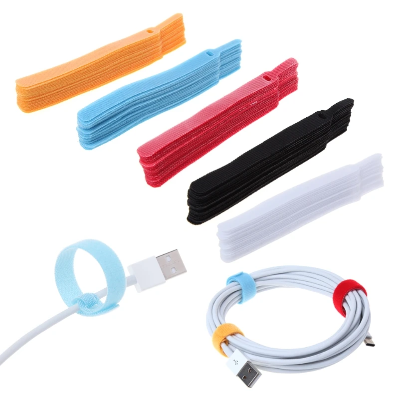 

20pcs Fastening Reusable Cable Organizer Earphone Mouse Ties Management 2019 New