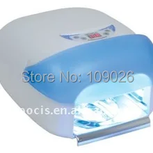 Плата за доставку 1 шт. 36 Вт дизайн ногтей УФ гель лечебная ультрафиолетовая лампа с охлаждающим вентилятором и 4 шт. УФ лампы трубки