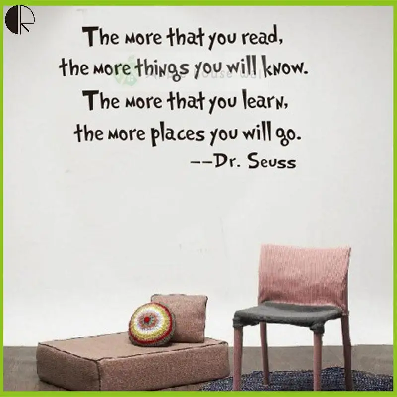 Library study Room DIY Home Decor Wall Stickers Inspired DIY Wall