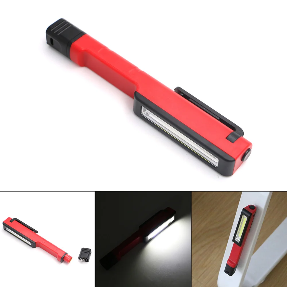 

COB LED Mini Pen led Torch light cob Handle work flashlight cob Work Hand Torch Flashlight Linternas With Magnet by 3xAAA