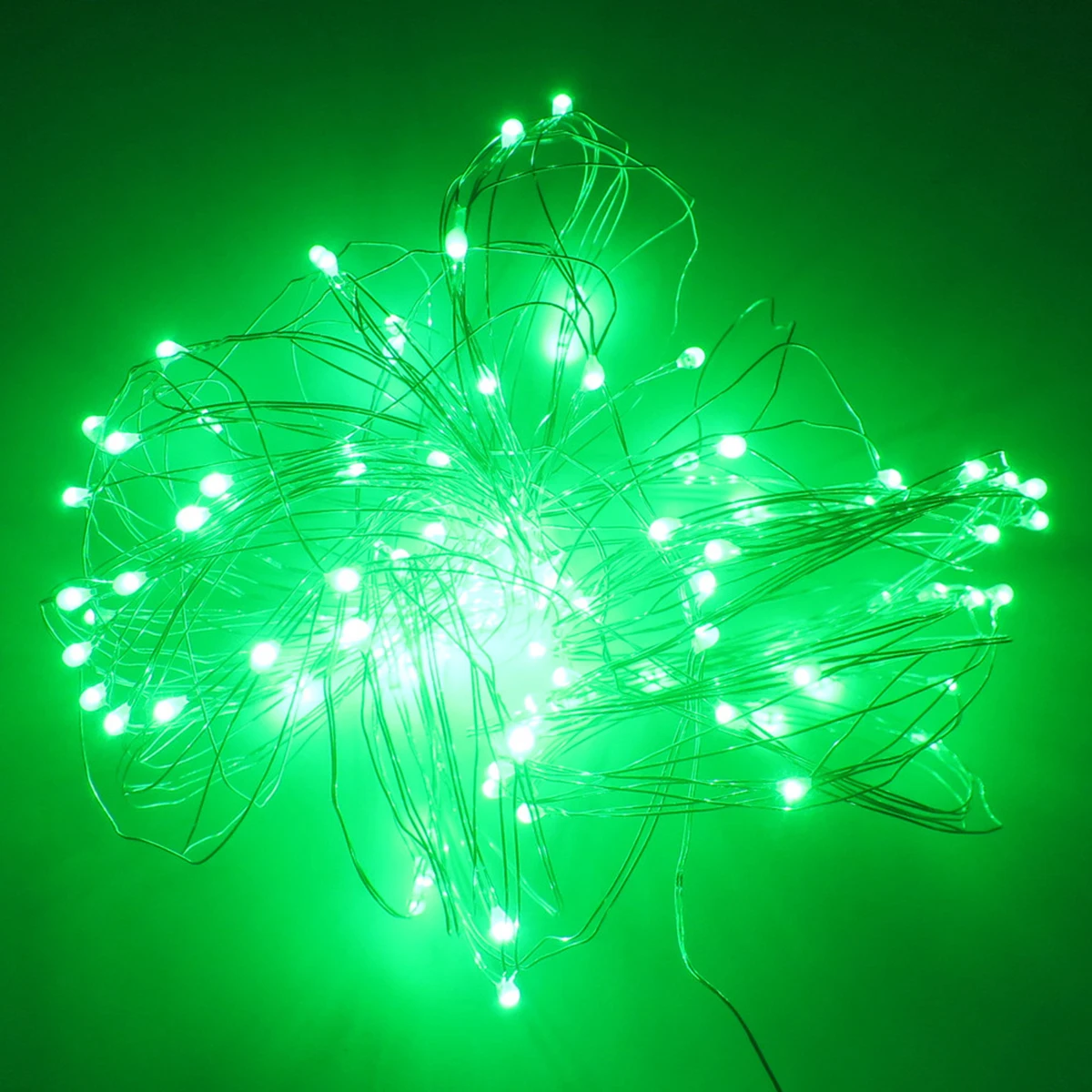 10 м 100 светодиодный свет шнура водонепроницаемый светодиодный медный провод свет Праздничная гирлянда для украшения рождества свадьбы